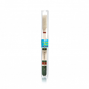 Зубная щетка средней жесткости Piave Toothbrush Green Wide - фото