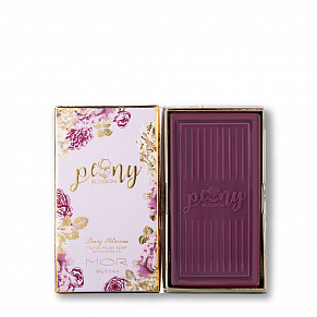 Туалетное твердое мыло Mor Peony Bloosum Triple-Milled Soap - изображение 