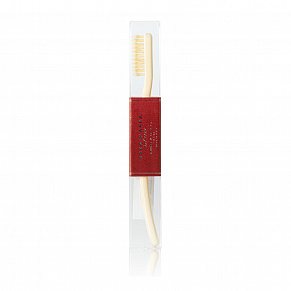 Зубная щетка с натуральной щетиной средней жесткости Acca Kappa Toothbrush Ivory White - фото