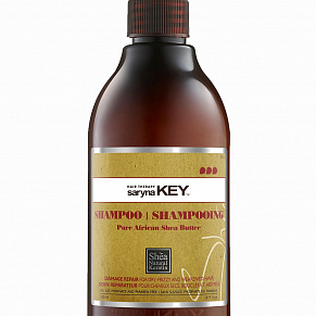 Фото: Восстанавливающий шампунь Saryna Key Damage Repair Pure African Shea Shampoo