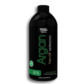 Профессиональный лосьон Black Magic Argan Tan Green Base 16%: фотография