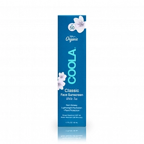 Солнцезащитный крем для лица белый чай Coola Classic Face Organic Sunscreen Lotion White Tea SPF 50 - картинка 