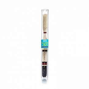 Зубная щетка средней жесткости Piave Toothbrush Black Wide - фото