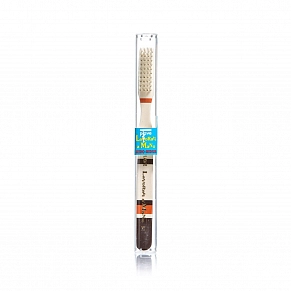 Зубная щетка средней жесткости Piave Toothbrush Brown Wide - фото