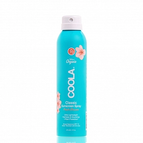 Солнцезащитный спрей для тела цветок персика Coola Classic Body Organic Sunscreen Spray SPF 70 Peach Blossom - изображение 
