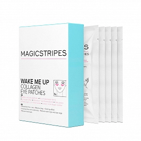 Коллагеновые патчи для кожи вокруг глаз Magicstripes Wake Me Up Collagen Eye Patches - картинка 